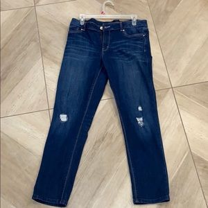White House black market denim jeans with rips